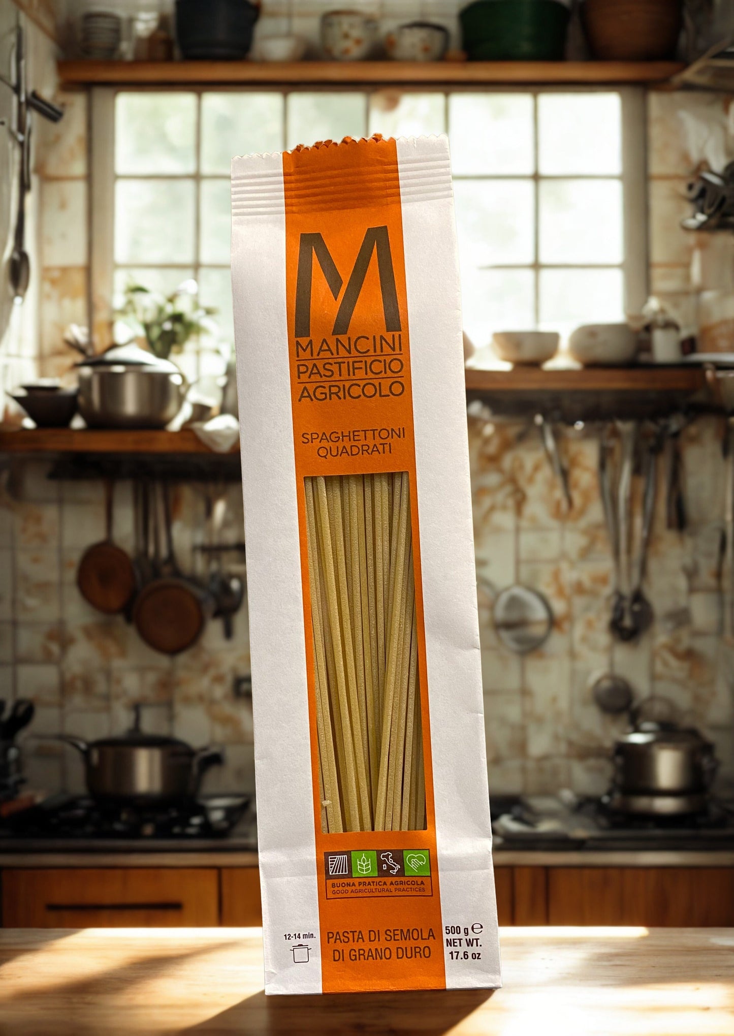 PASTA SPAGHETTONI QUADRATI Mancini