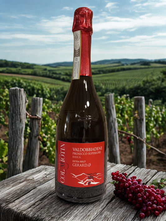 GERARD.Ø VALDOBBIADENE D.O.C.G. EXTRA BRUT- COL MIOTIN COL MIOTIN