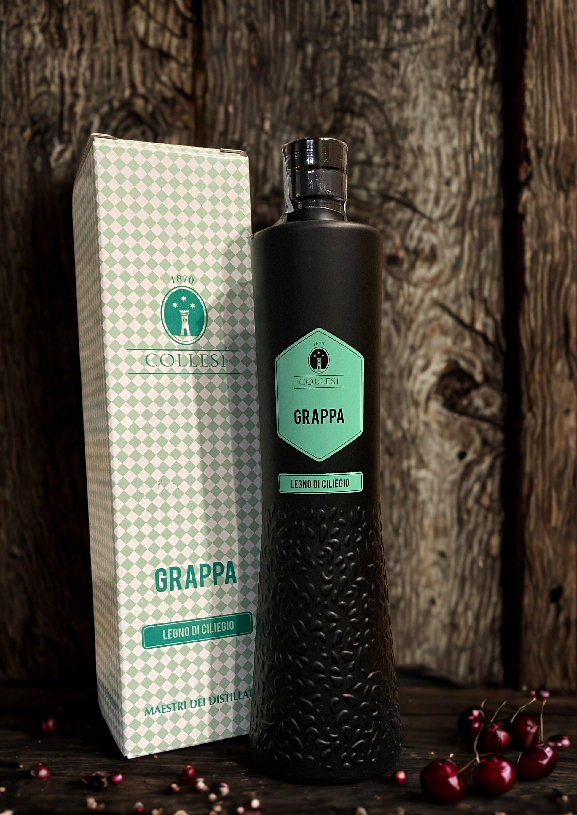 GRAPPA LEGNO DI CILIEGIO ASTUCCIATA-COLLESI Collesi