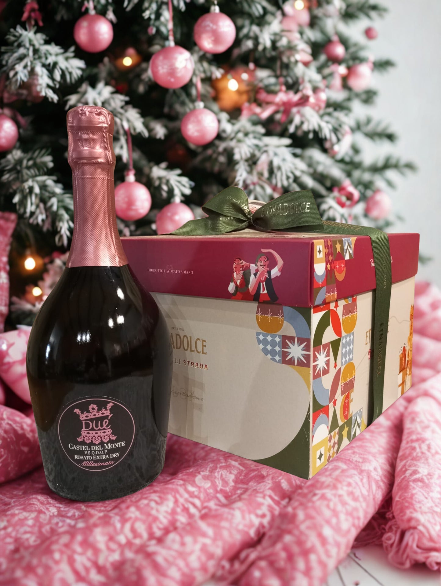 PANETTONE RICOTTA E VISCIOLE + CASTEL DEL MONTE ROSATO EXTRA DRY IN OMAGGIO