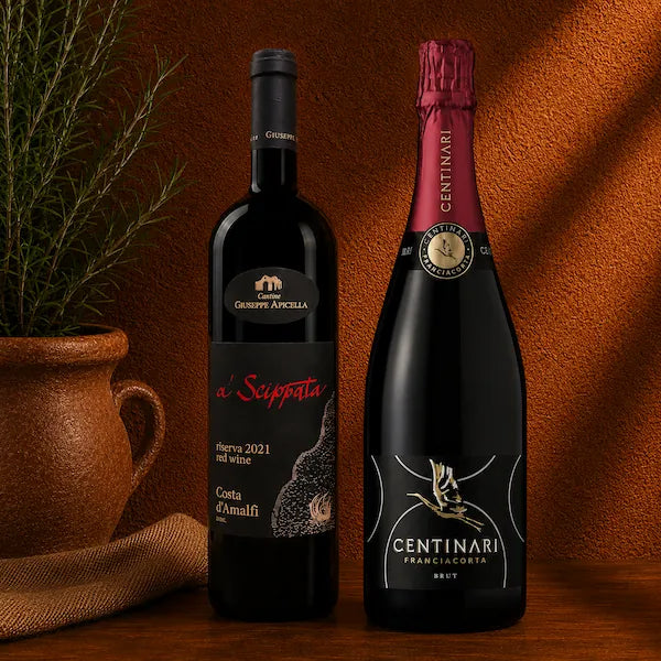 Box Cena a Due — Brindisi e Rosso di Costiera