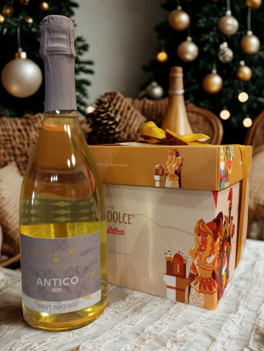 PANETTONE CASSATA SICILIANA + GLERA PROSECCO ANTICO DOCG